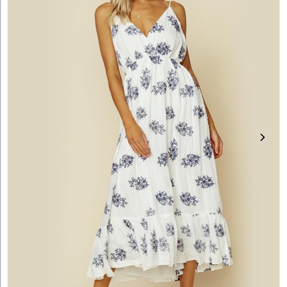 blue life baylee midi dress